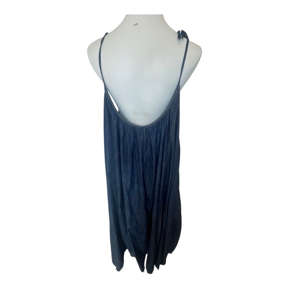 Like New!! Free People, Denim Dreams Midi Dress, Size L - Picture 4 of 7